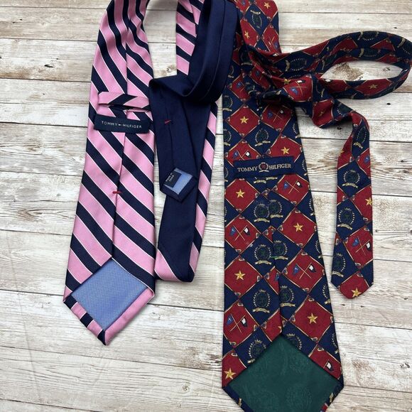 Tommy Hilfiger Men's 100% Silk Designer Neck Ties Lot of 13 - Picture 15 of 16